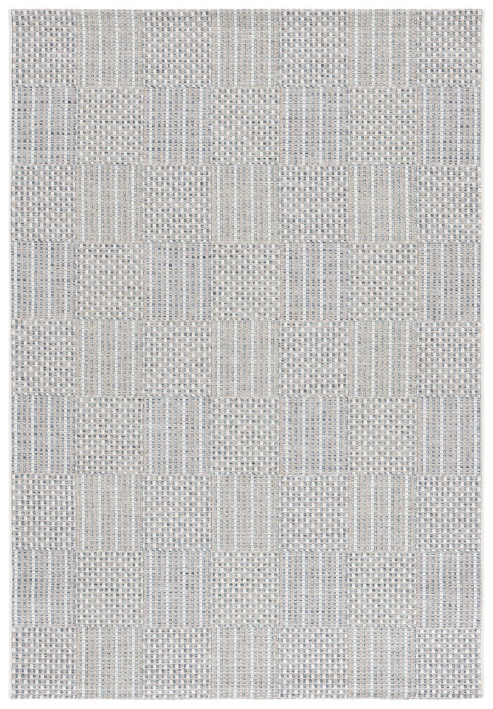 Safavieh - Sisal All-Weather 648J Aqua / Beige Ivory - 9" X 12" - SAW648J-9 view 1