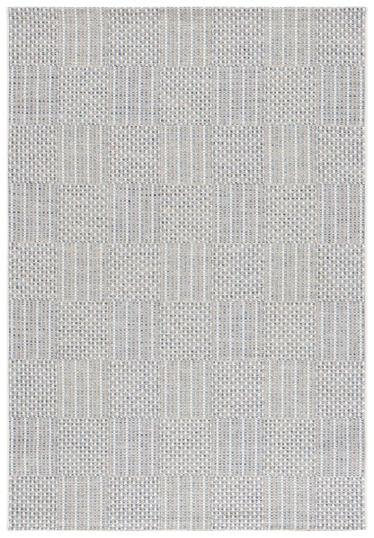 Safavieh - Sisal All-Weather 648J Aqua / Beige Ivory - 9" X 12" - SAW648J-9 view 1