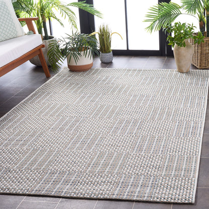 Safavieh - Sisal All-Weather 648J Aqua / Beige Ivory - 9" X 12" - SAW648J-9 view 2