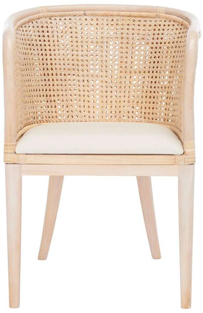 Safavieh - Sistine Arm Chair W/ Cushion - Natural - White Washed - SEA4020A veiw 1