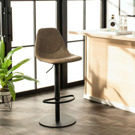 Safavieh - Sky Adjustable Swivel Barstool - Olive - Black - BST3003B veiw 2