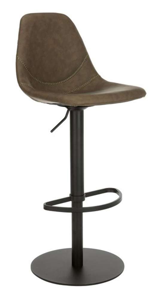 Safavieh - Sky Adjustable Swivel Barstool - Olive - Black - BST3003B veiw 3