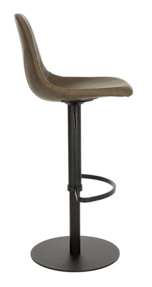 Safavieh - Sky Adjustable Swivel Barstool - Olive - Black - BST3003B veiw 4