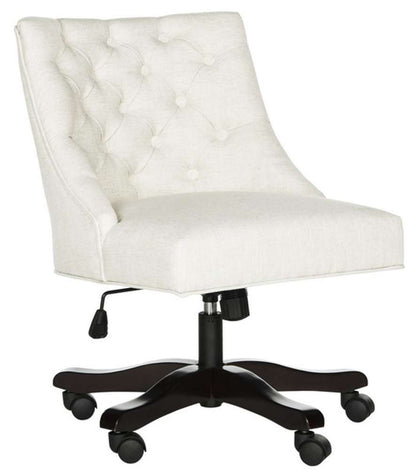 Safavieh - Soho Tufted Swivel Desk Chair - Creme - MCR1030A veiw 2