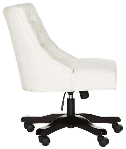 Safavieh - Soho Tufted Swivel Desk Chair - Creme - MCR1030A veiw 3