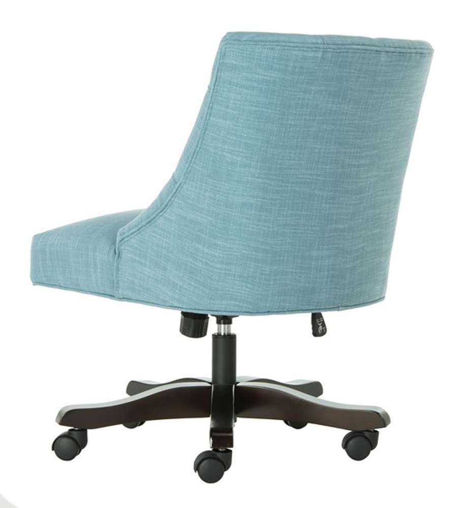 Safavieh - Soho Tufted Swivel Desk Chair - Light Blue - MCR1030E veiw 2