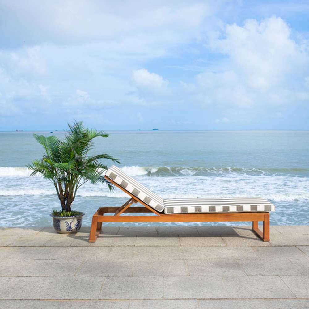 Safavieh - Solano Sunlounger - Natural - Grey Stripe - PAT7024G veiw 2