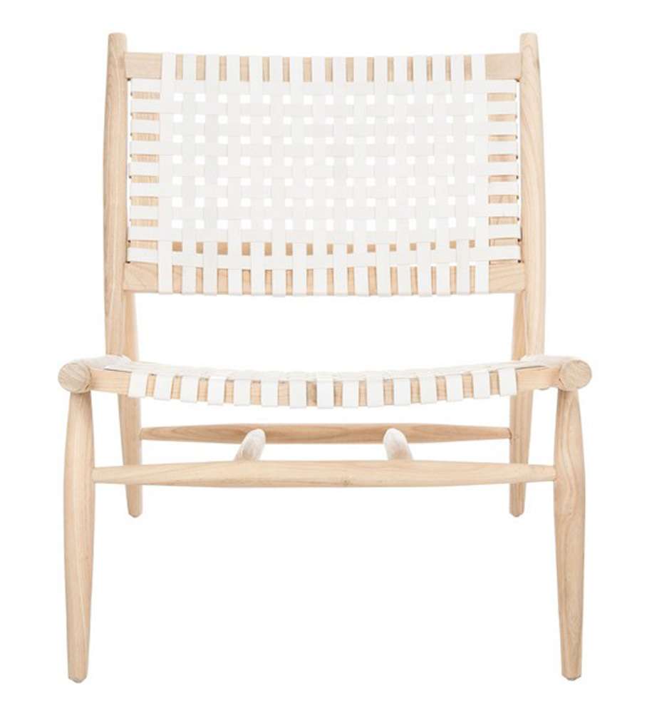 Safavieh - Soleil Accent Chair - White - Natural - ACH1001A veiw 1