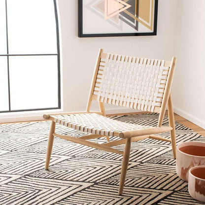 Safavieh - Soleil Accent Chair - White - Natural - ACH1001A veiw 2