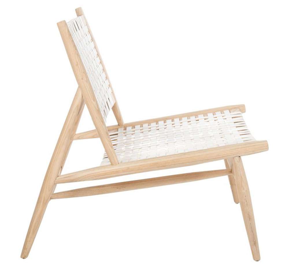 Safavieh - Soleil Accent Chair - White - Natural - ACH1001A veiw 4