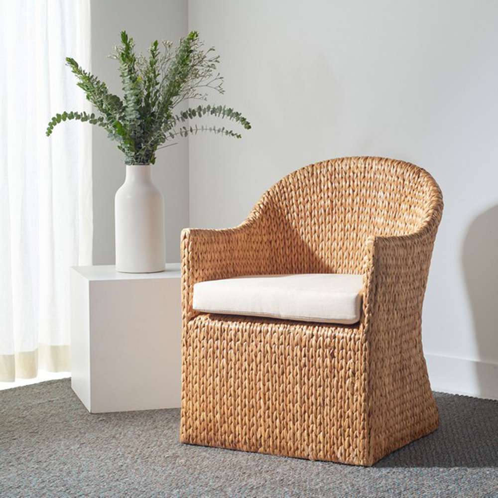 Safavieh - Couture - Solomon Water Hyacinth Chair - Natural - Beige - CWK2000A veiw 2