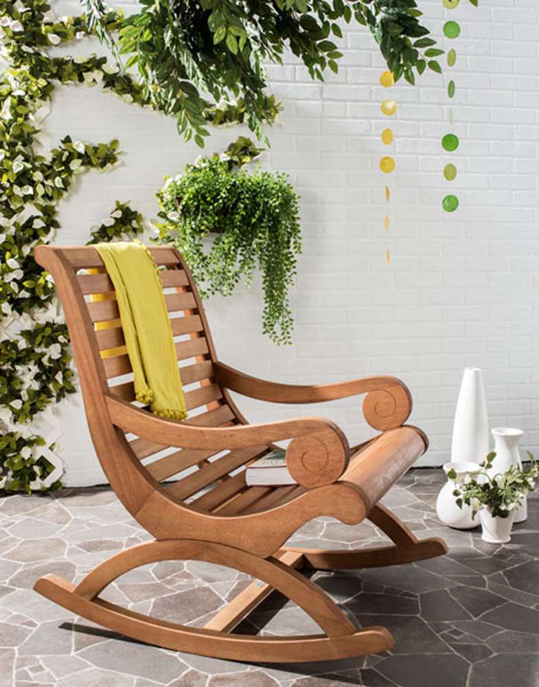 Safavieh - Sonora Rocking Chair - Teak - PAT7016B veiw 4