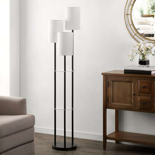 Safavieh - Soren 62.5in Floor Lamp - Black - FLL4096A veiw 1