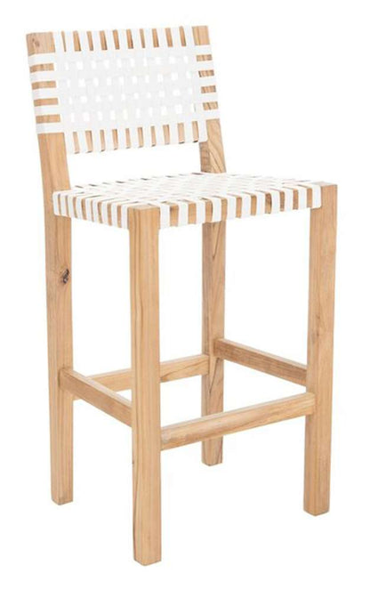 Safavieh - Sorrento Counter Stool - Natural - White - BST1007A veiw 3