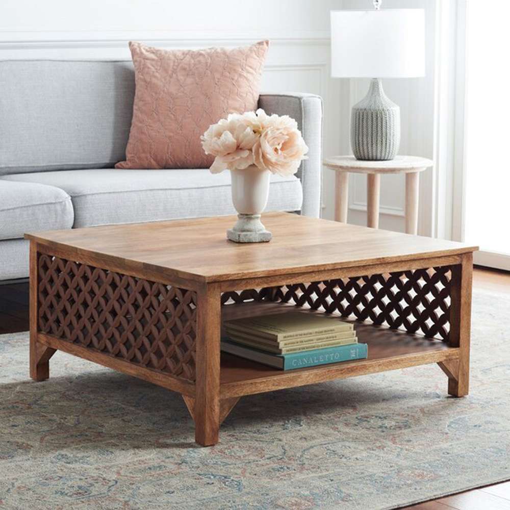 Safavieh - Squall Square 1 Shlf Coffee Table - Burnt Natural  - COF5302B veiw 2