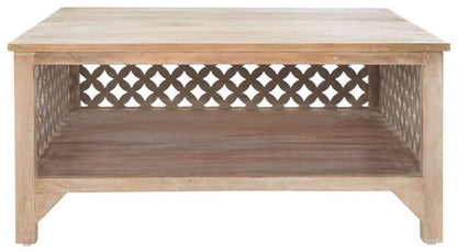 Safavieh - Squall Square 1 Shlf Coffee Table - Burnt White  - COF5302A veiw 1