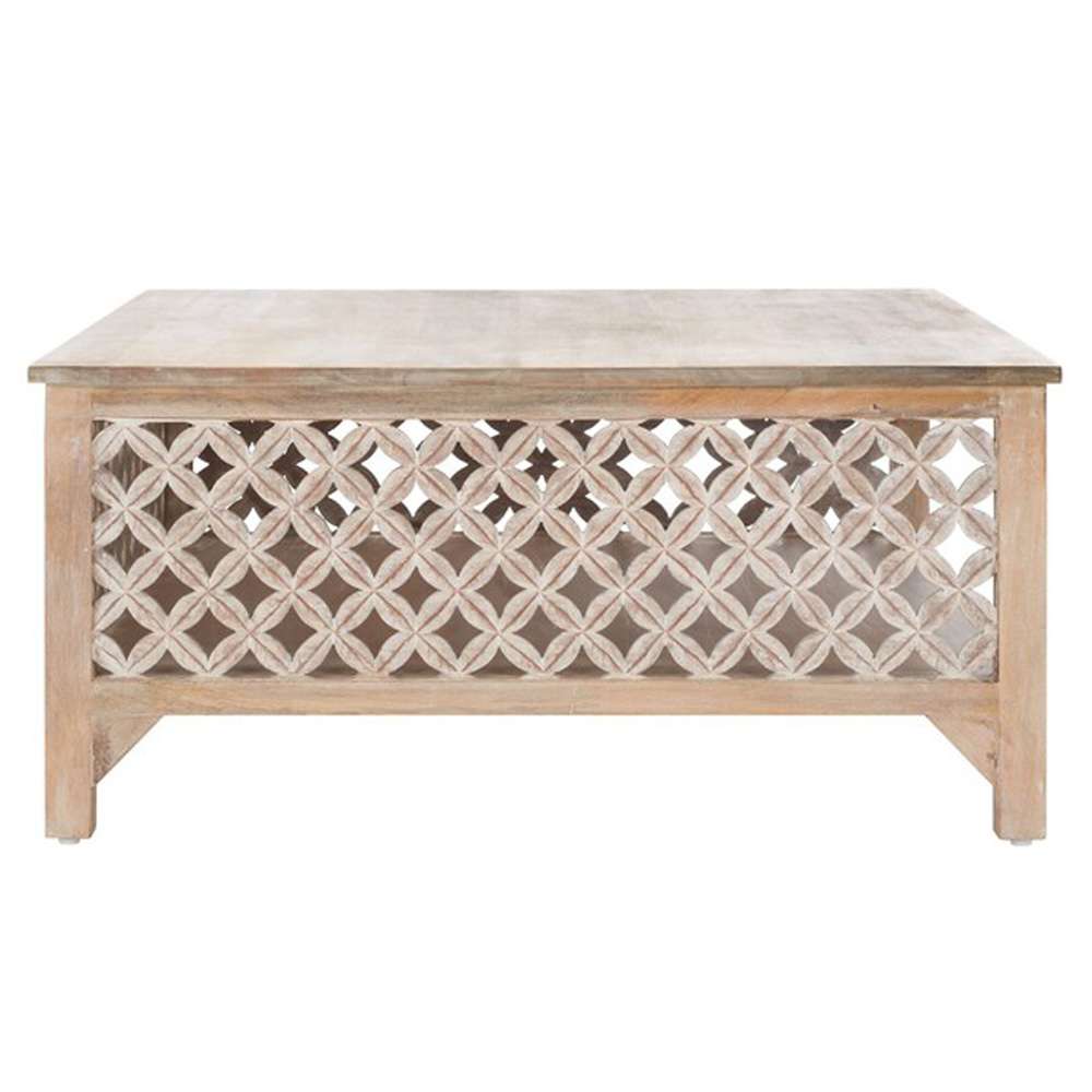 Safavieh - Squall Square 1 Shlf Coffee Table - Burnt White  - COF5302A veiw 4