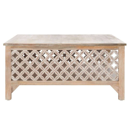 Safavieh - Squall Square 1 Shlf Coffee Table - Burnt White  - COF5302A veiw 4
