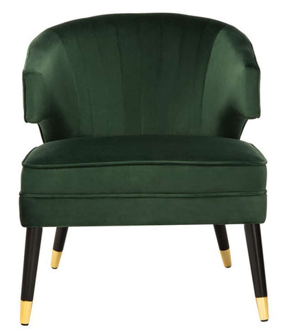Safavieh - Stazia Wingback Accent Chair - Forest Green - Black - ACH4502D veiw 1