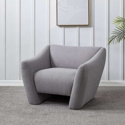 Safavieh - Couture - Stefanie Modern Accent Chair - Light Grey - SFV4795B veiw 3