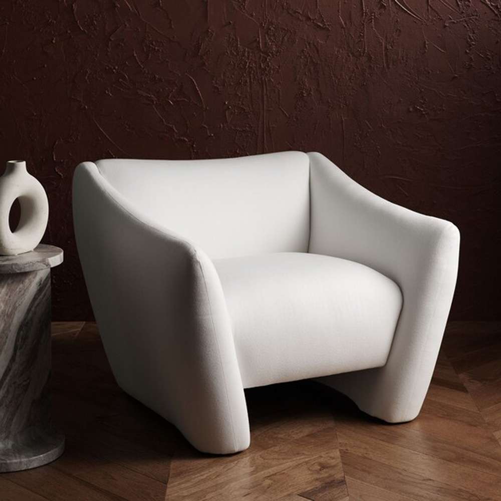 Safavieh - Couture - Stefanie Modern Accent Chair - White - SFV4795A veiw 3