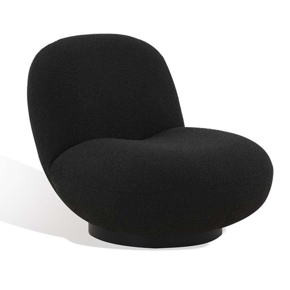 Safavieh - Couture - Stevie Boucle Accent Chair - Black - SFV4767C veiw 4