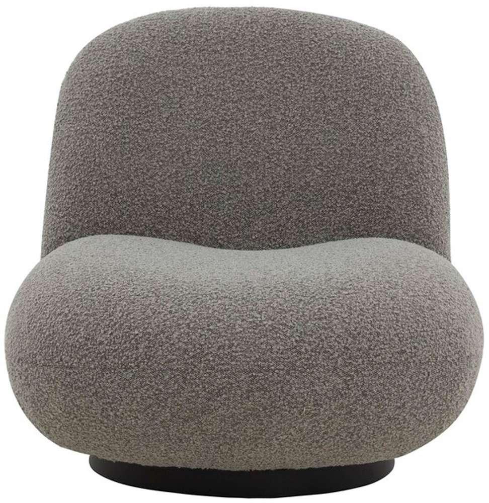 Safavieh - Couture - Stevie Boucle Accent Chair - Light Grey - Black - SFV4767B veiw 1