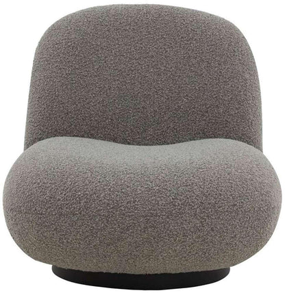 Safavieh - Couture - Stevie Boucle Accent Chair - Light Grey - Black - SFV4767B veiw 1