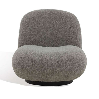 Safavieh - Couture - Stevie Boucle Accent Chair - Light Grey - Black - SFV4767B veiw 2
