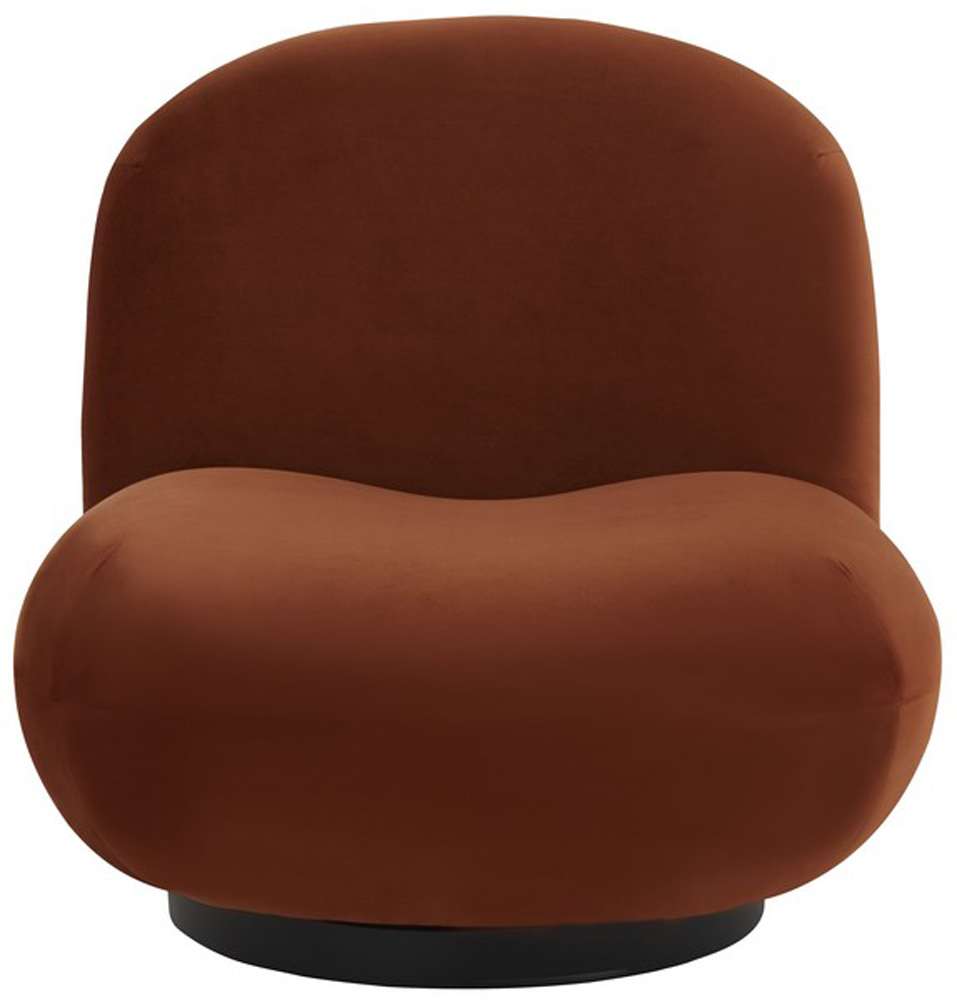 Safavieh - Couture - Stevie Boucle Accent Chair - Rust - Black - SFV4767F veiw 1