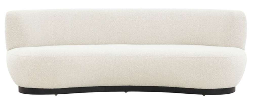 Safavieh - Couture - Stevie Boucle Curved Back Sofa - Ivory - SFV4766A veiw 1