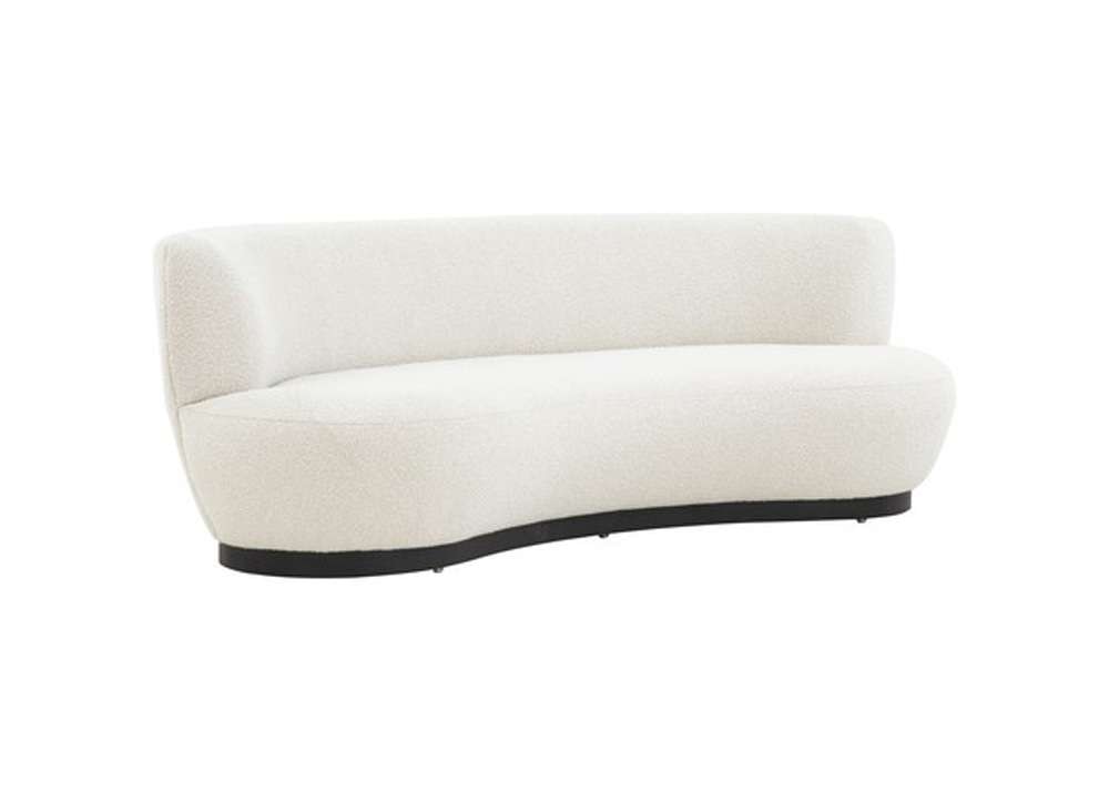 Safavieh - Couture - Stevie Boucle Curved Back Sofa - Ivory - SFV4766A veiw 3