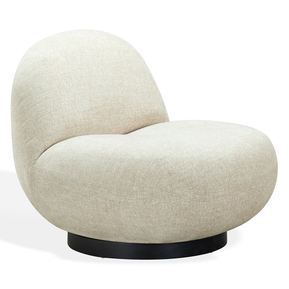 Safavieh - Stevie Chenille Accent Chair / Taupe / Black - SFV4767H view 3