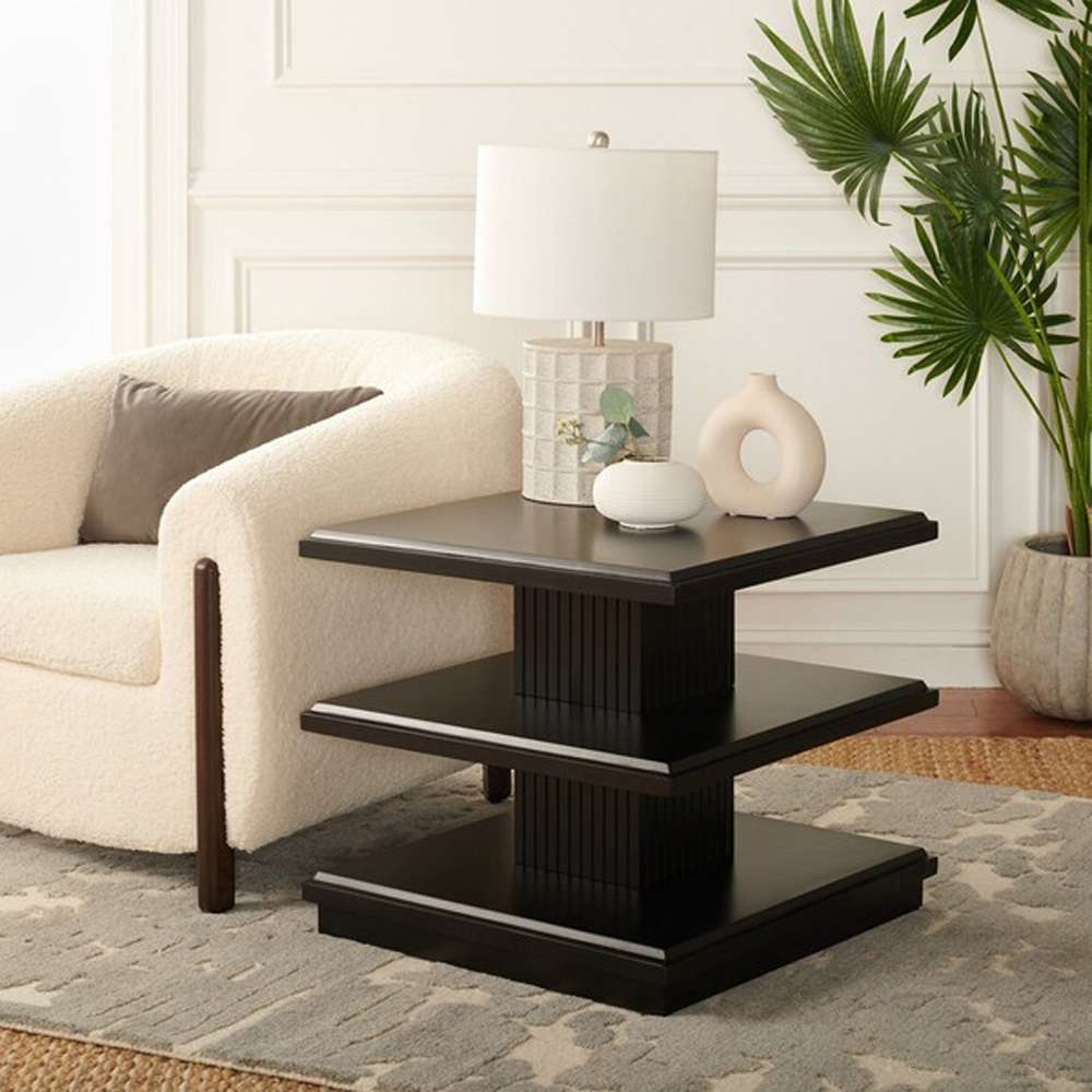 Safavieh - Suette 2 Shelf Accent Table - Black - ACC5001B veiw 2