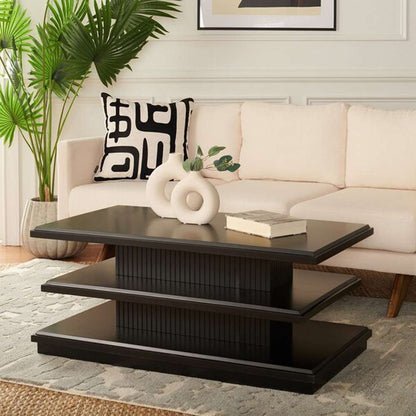 Safavieh - Suette 2 Shelf Coffee Table - Black - COF5001B veiw 2