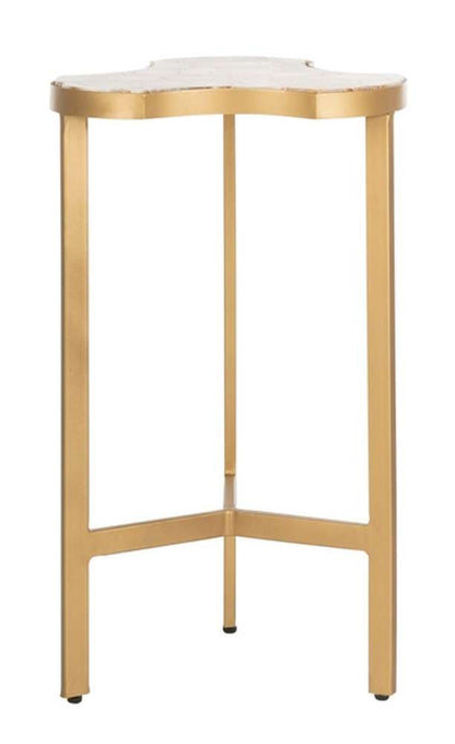 Safavieh - Suki Tripod Accent Table - White - Gold - ACC3701A veiw 1