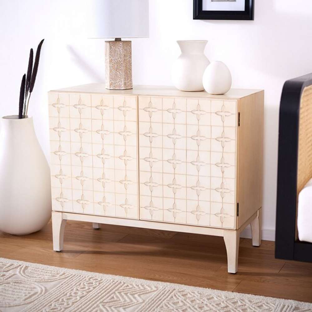 Safavieh - Sula 2 Door 1 Shelf Chest - Antique White - CHS6603A veiw 2
