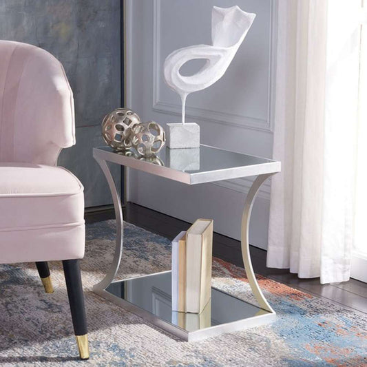 Safavieh - Sullivan Accent Table - Silver - Mirror - FOX2526A veiw 2