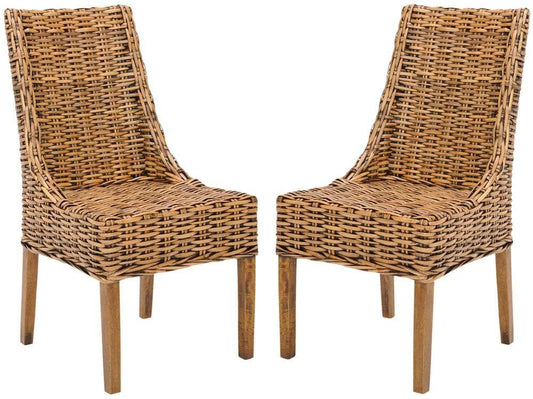 Safavieh - Suncoast Arm Chair - Brown - Teak Brown  (Set of 2) - FOX6503A-SET2 veiw 1