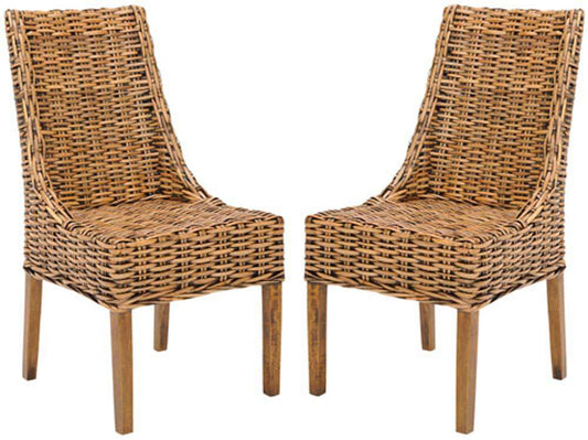 Safavieh - Suncoast Arm Chair - Brown - Teak Brown  (Set of 2) - FOX6503A-SET2 veiw 2
