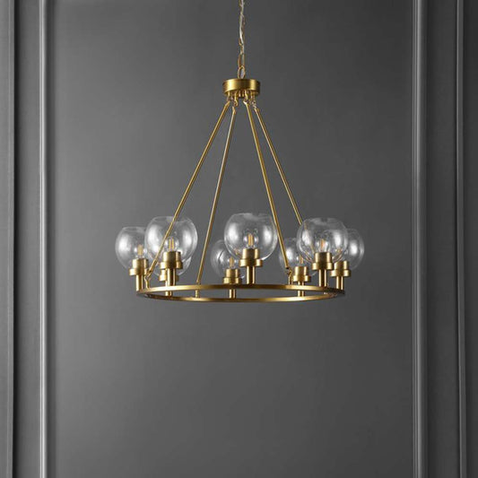 Safavieh - Sveda 8Lt 31.5in Chandelier - Brass - CHA4074A veiw 1