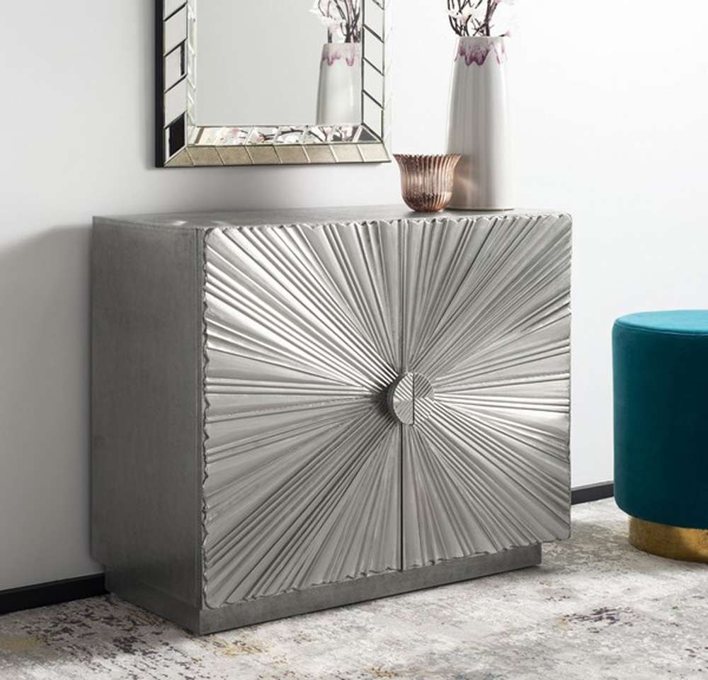 Safavieh - Couture - Sylas Sunburst 2-Dr Chest - Silver - SFV6602A veiw 2