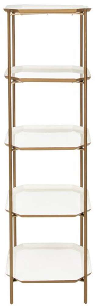 Safavieh - Sylvie 5 Tier Etagere - White - Brass - ETG3203A veiw 1