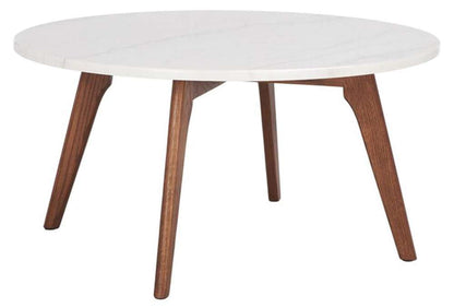 Safavieh - Syrio Round Marble Coffee Table - Marble - Walnut - COF8100A veiw 3