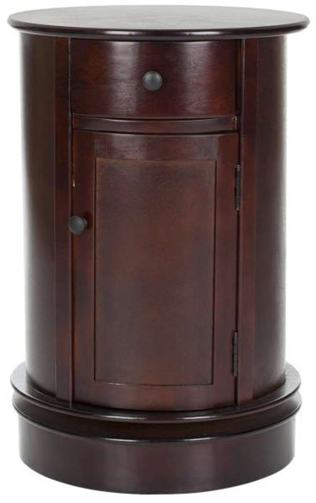 Safavieh - Tabitha Swivel Accent Table - Dark Cherry - AMH5712D veiw 1