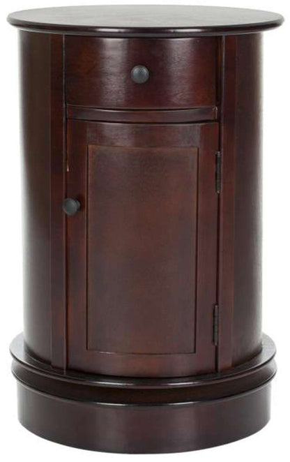 Safavieh - Tabitha Swivel Accent Table - Dark Cherry - AMH5712D veiw 1