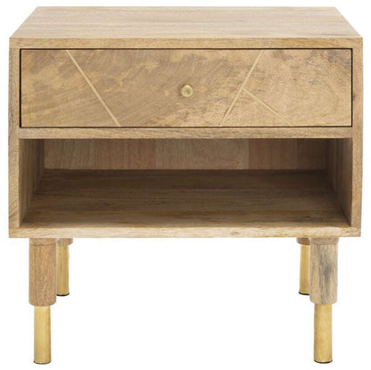 Safavieh - Taft 1 Drawer Nightstand - Natural - NST9012A veiw 1