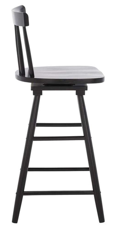Safavieh - Tage Swivel Counter Stool - Black - BST1400A veiw 4
