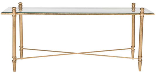 Safavieh - Tait Coffee Table - Gold - Clear - FOX2569A veiw 1
