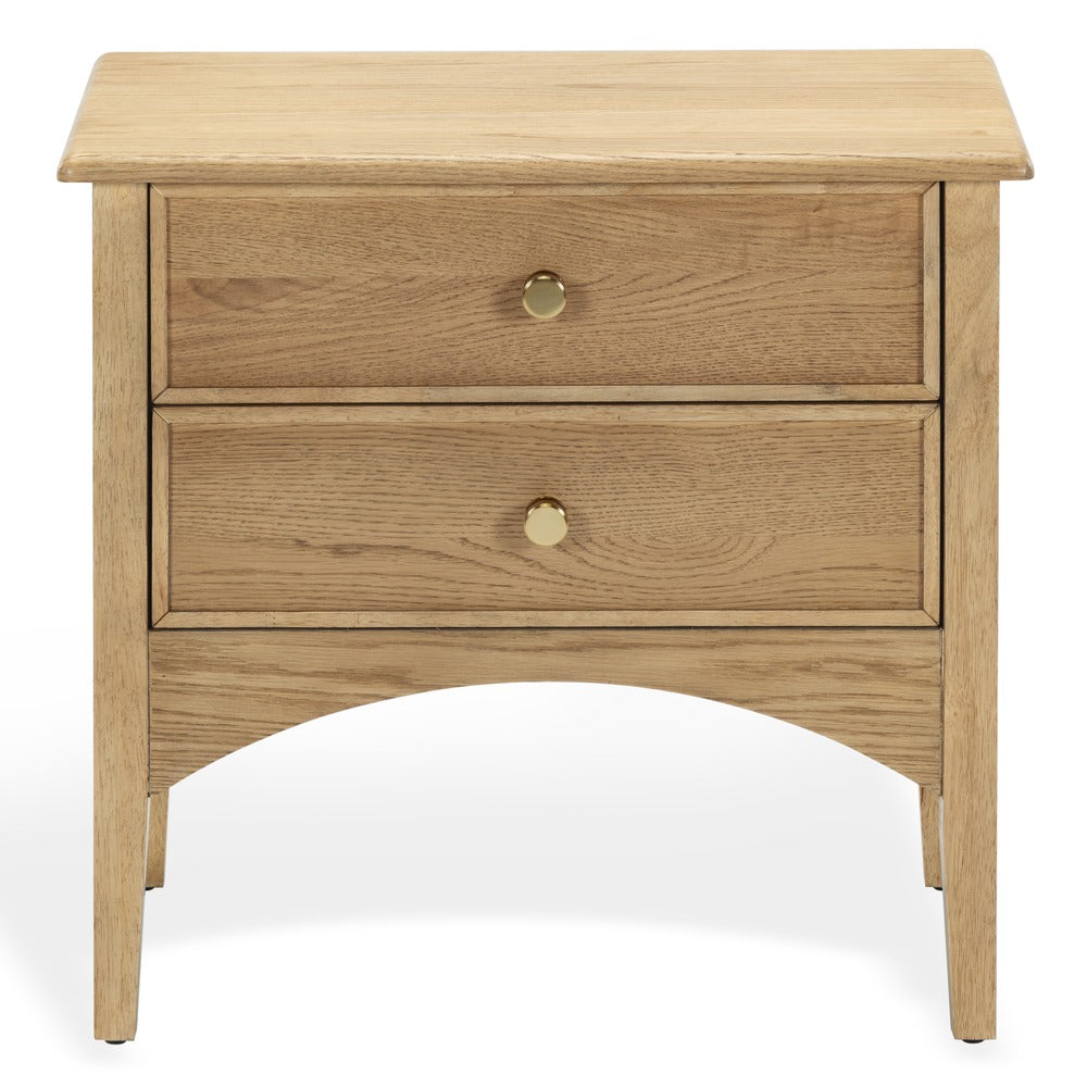 Safavieh - Talia 2 Drawer Wood Nightstand / Brown Oak - SFV2243A view 1